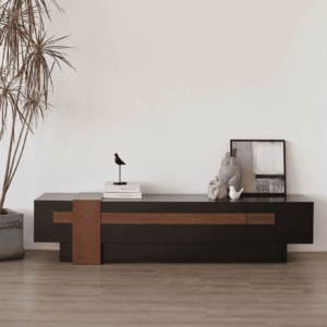 Azuro Matt Black Tv Stand Unit Cabinet
