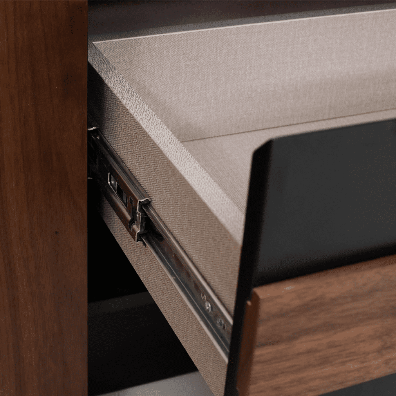 Azuro Matt Black Tv Stand Unit Cabinet - Image 6