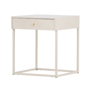 Bakal Bedside Table - Beige, 50X43