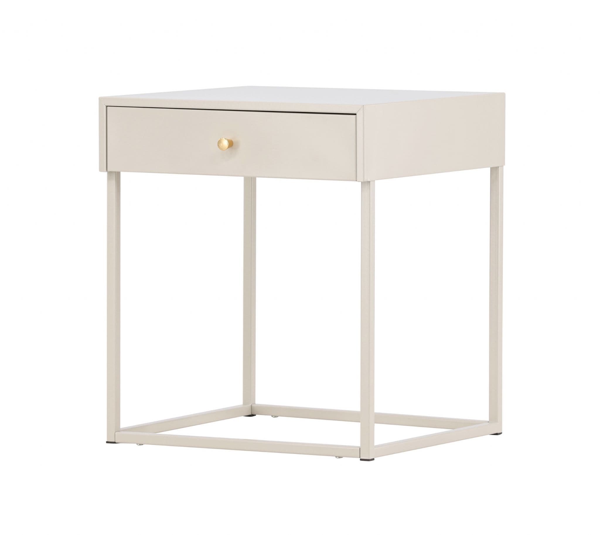 Bakal Bedside Table, Light Grey - Image 2