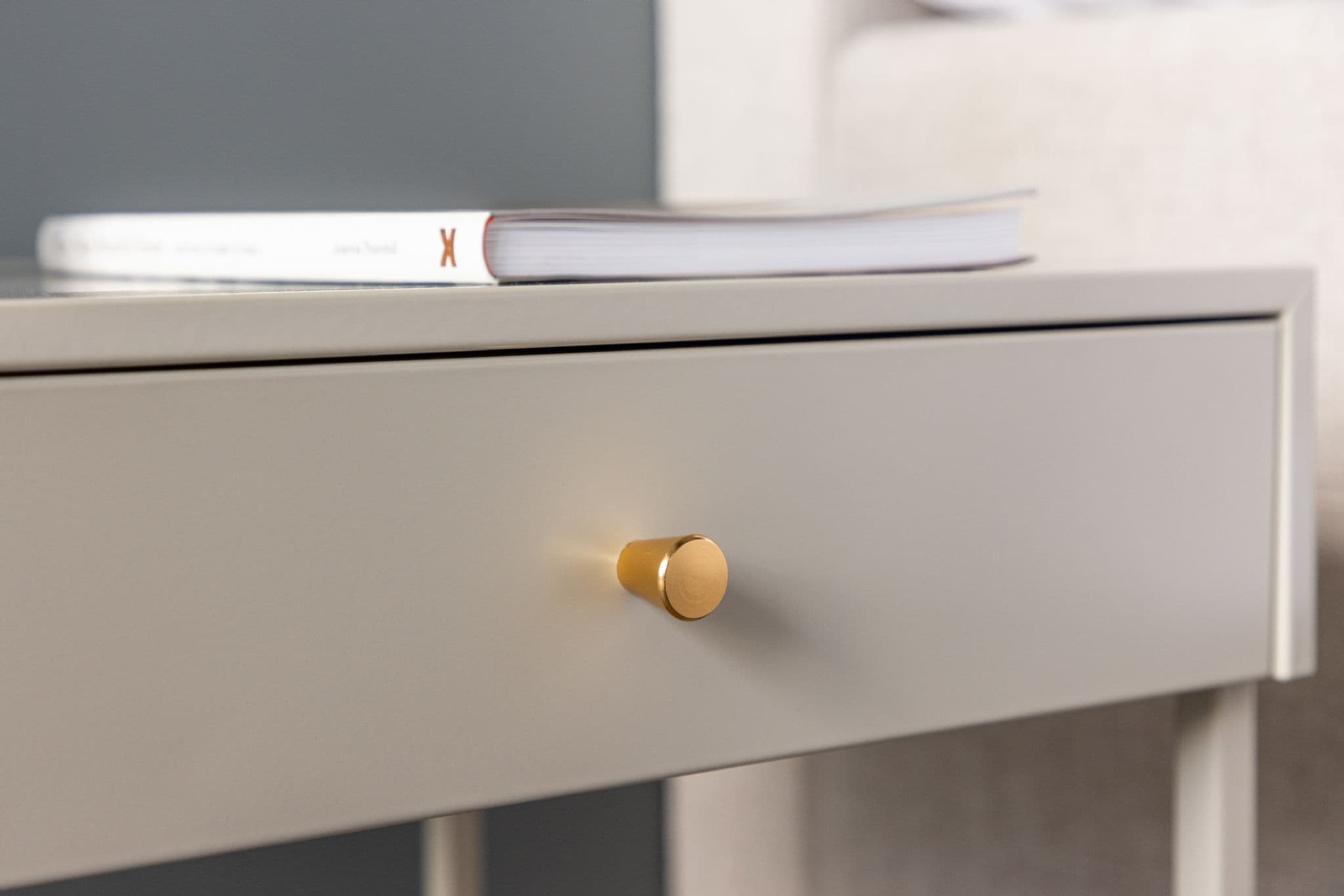 Bakal Bedside Table, Light Grey - Image 14