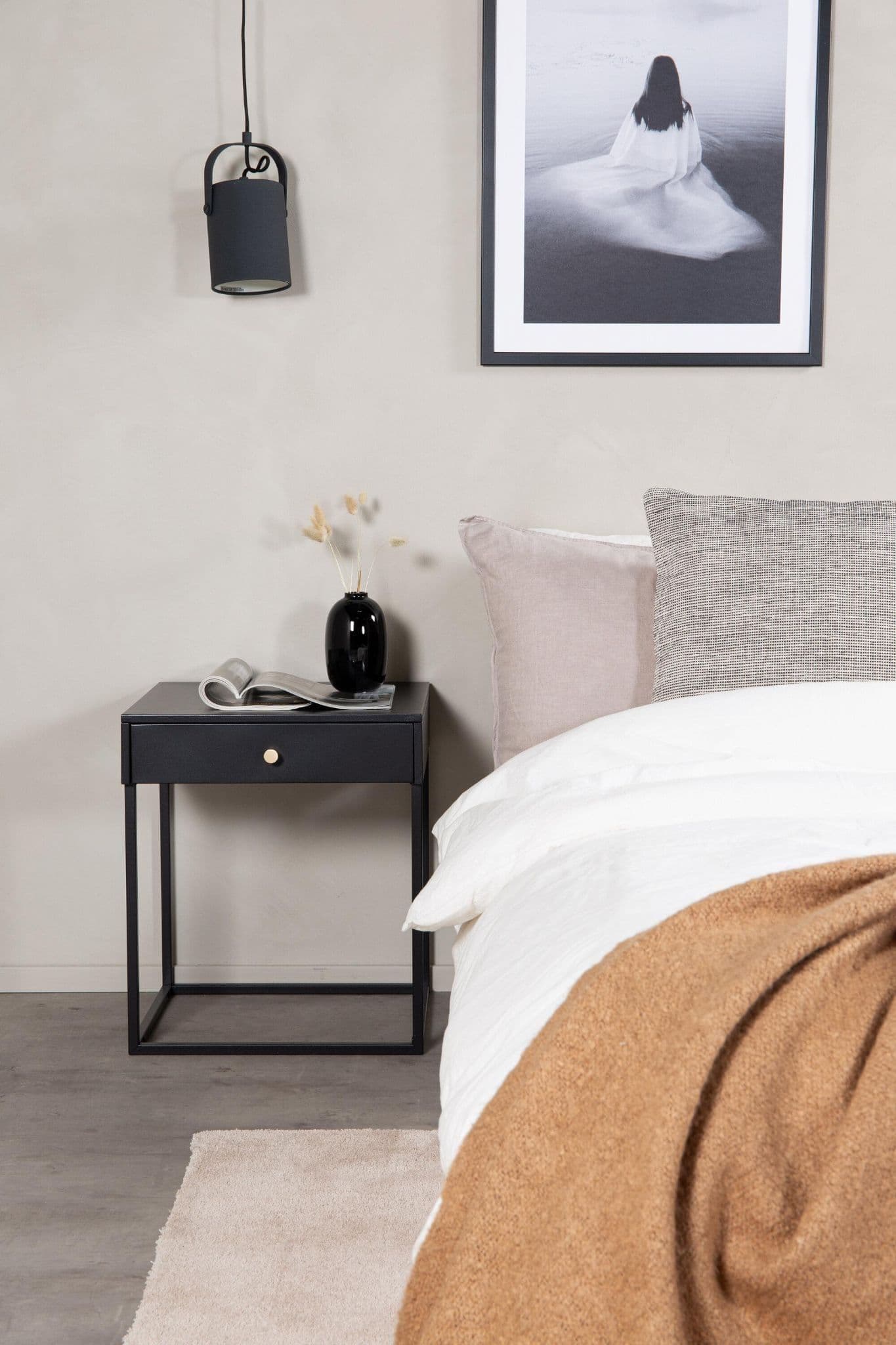 Bakal Bedside Table, Light Grey - Image 20