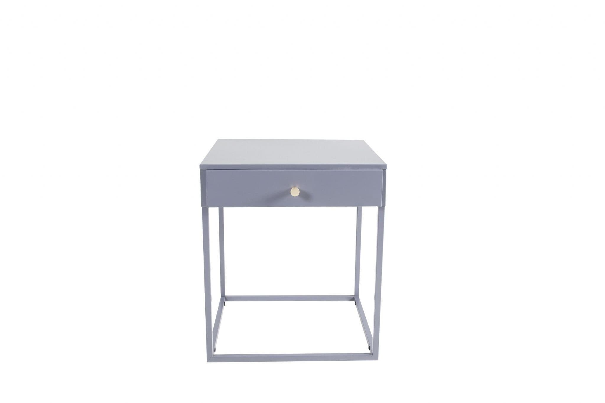 Bakal Bedside Table, Light Grey - Image 4