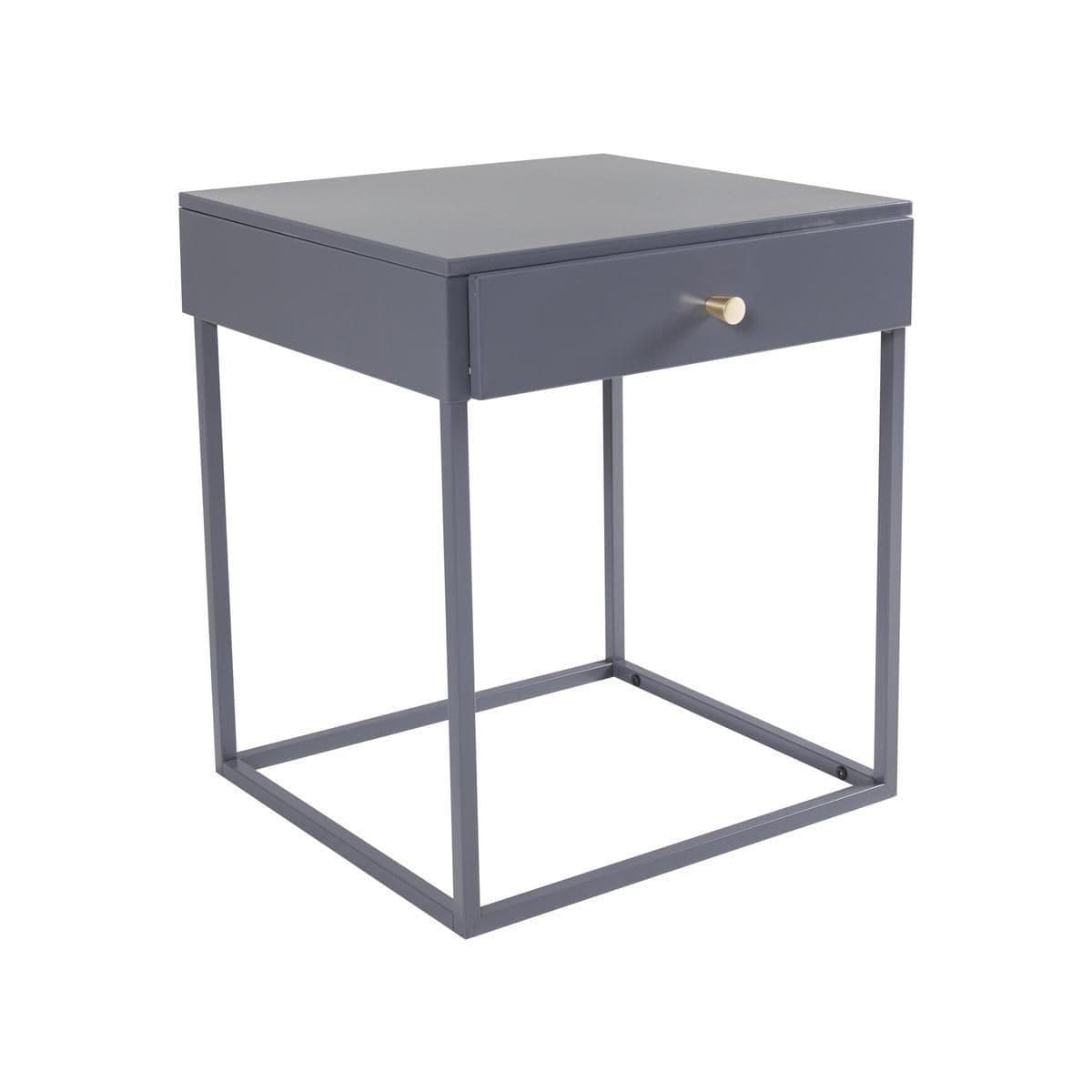 Bakal Bedside Table, Light Grey