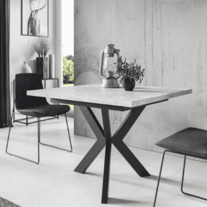 Berlin White Square Laminate Dining Table