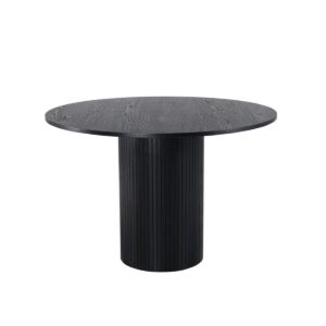Bianca Round Dining Table - Black, 110 Cm