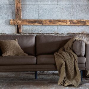 Boom Sofa, Black/Brown Microfibre