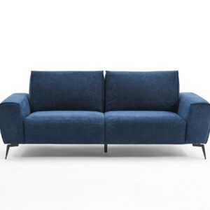Camden Chenille Grey 3 Seater Sofa - Navy, 3