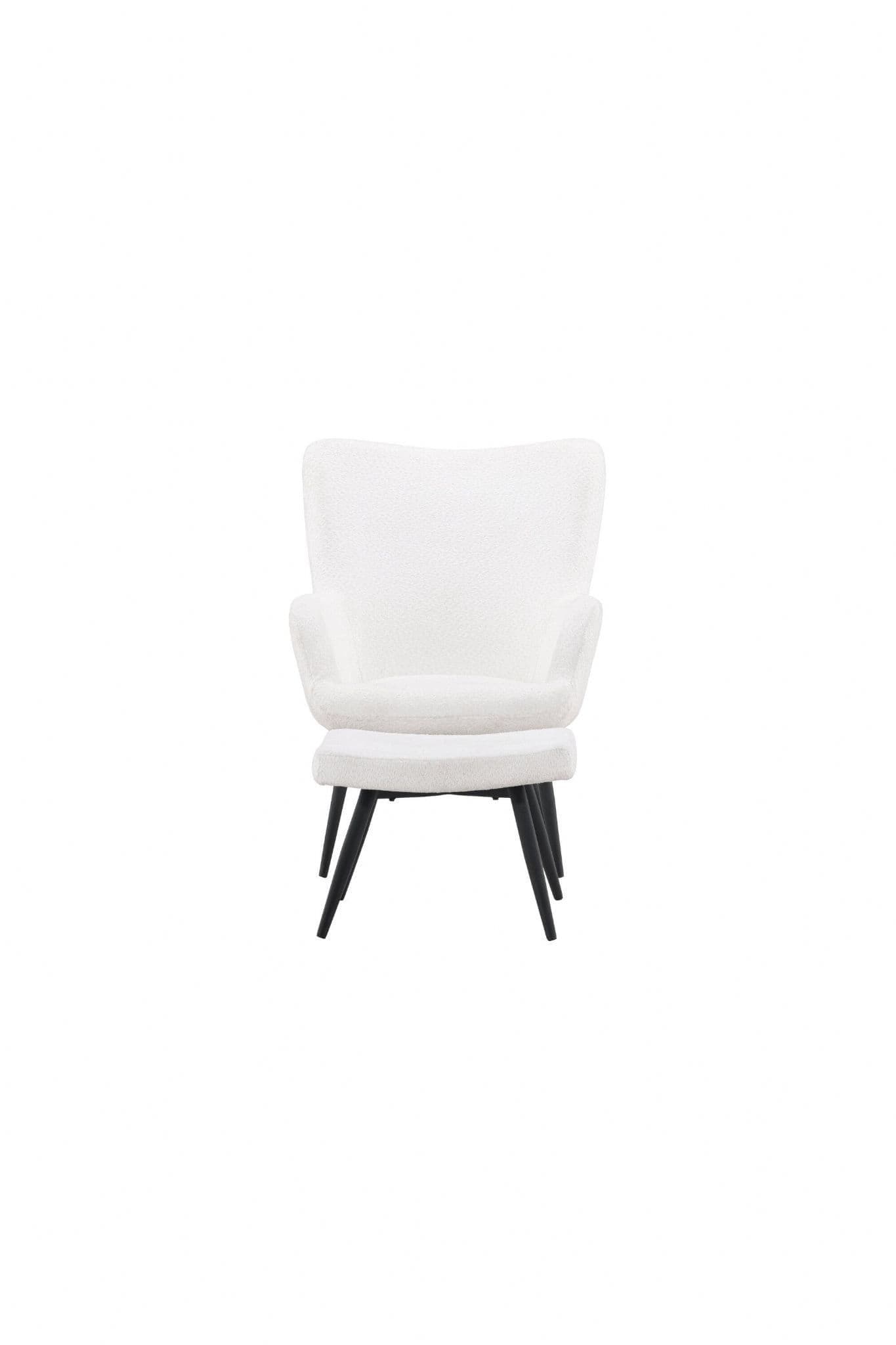 Como Armchair, White Boucle - Image 4
