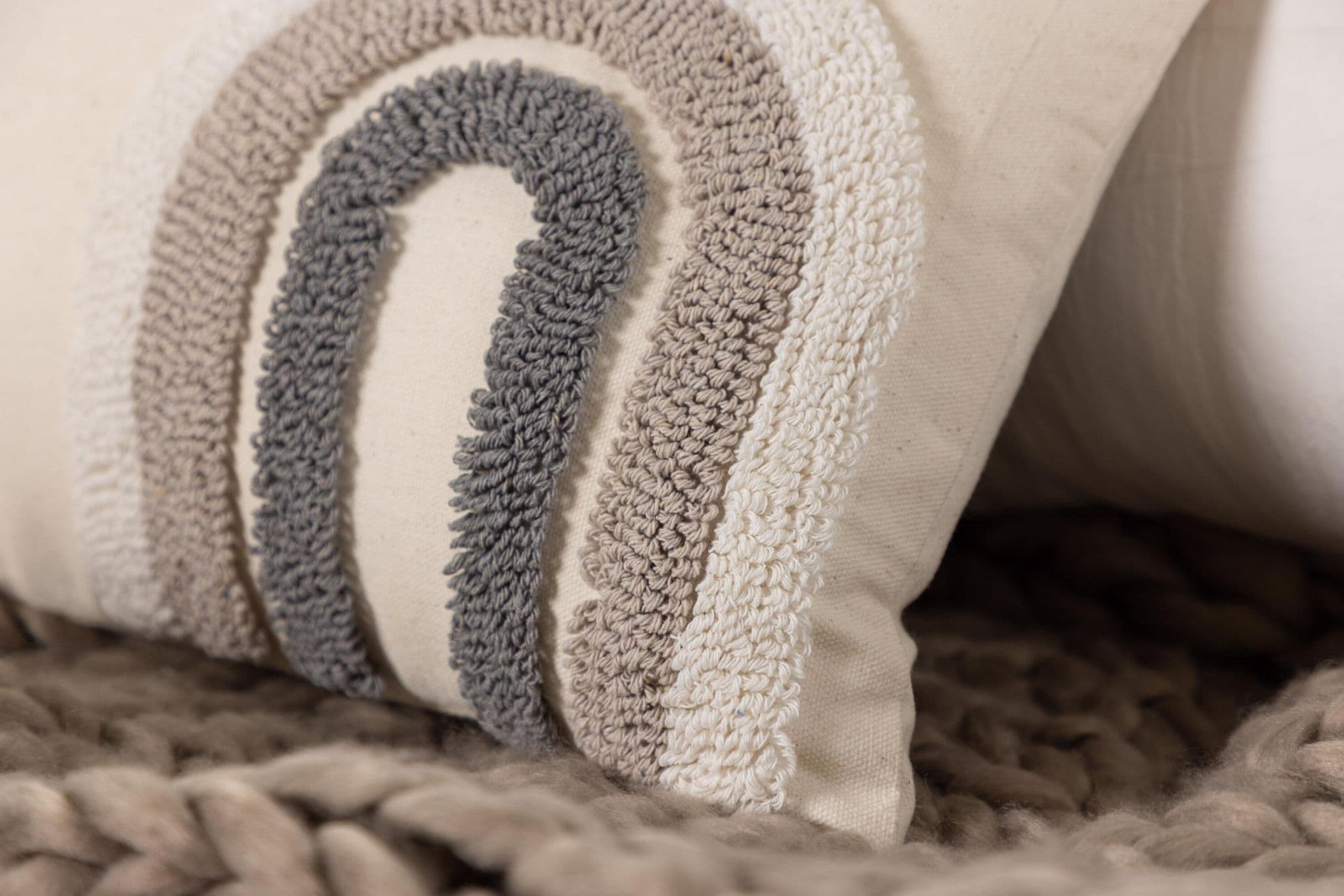 Cornelia Cushion Cover Polycotton, White, 45X45 - Image 9