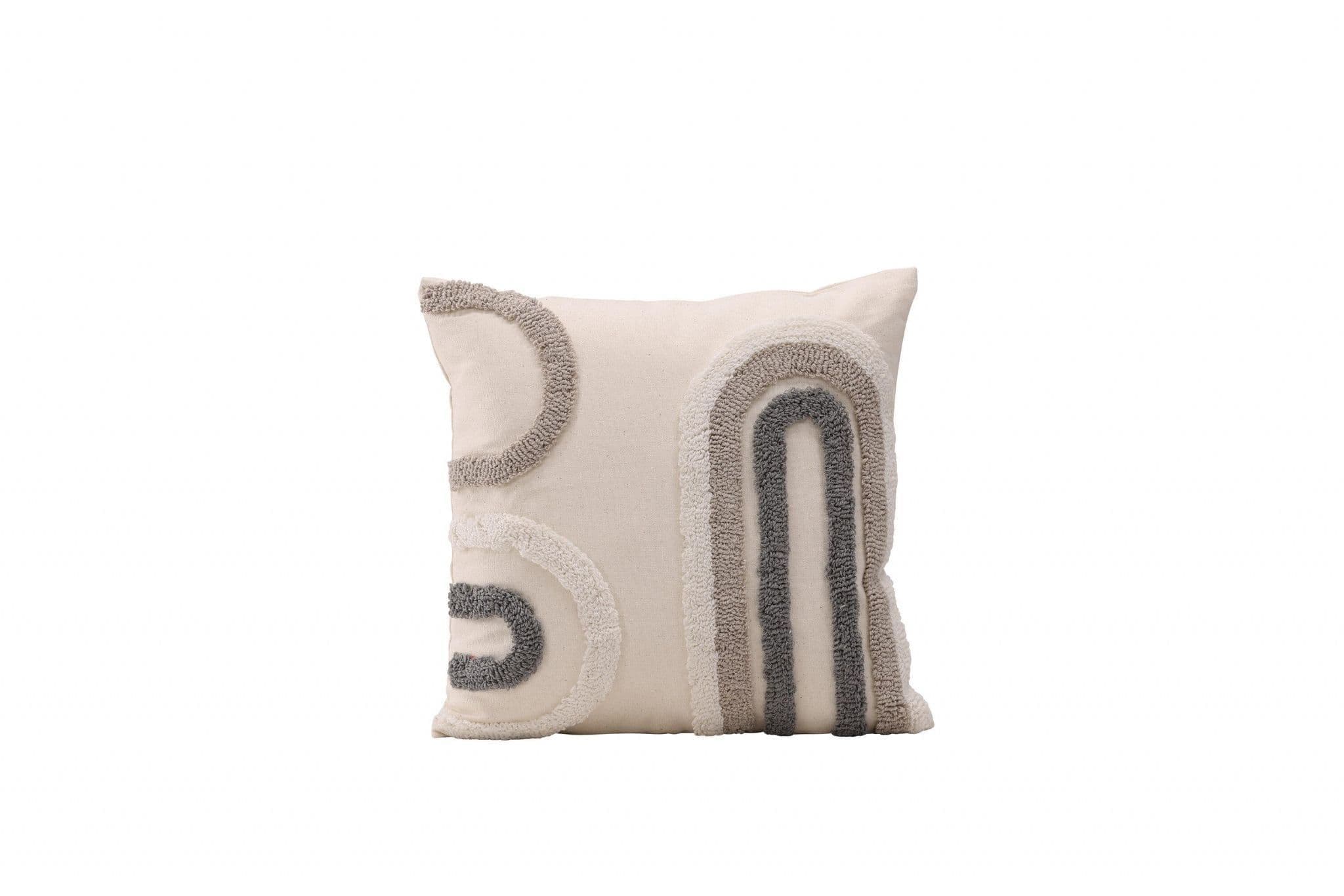 Cornelia Cushion Cover Polycotton, White, 45X45 - Image 3