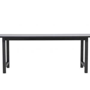 Count Black Rectangular Dining Table, 100X220 Cm
