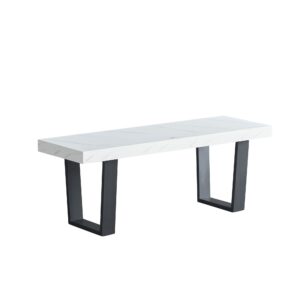 Dannis Mdf Dining Bench With Concrete Effect - Marble
