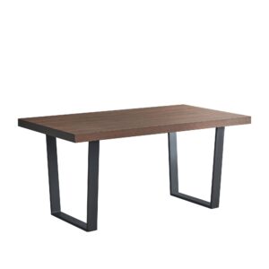 Dannis Mdf Dining Table With Concrete Effect - Walnut