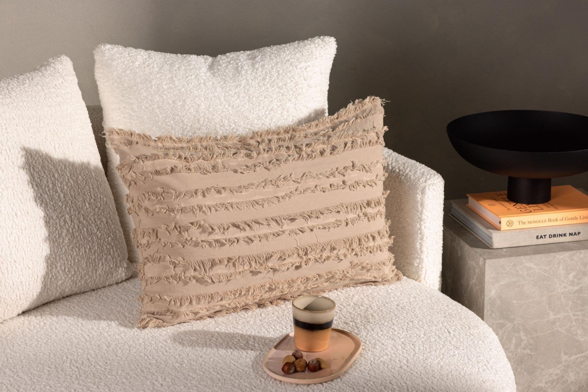 Edith Cushion Cover Cotton, White, 40X60 - Image 17