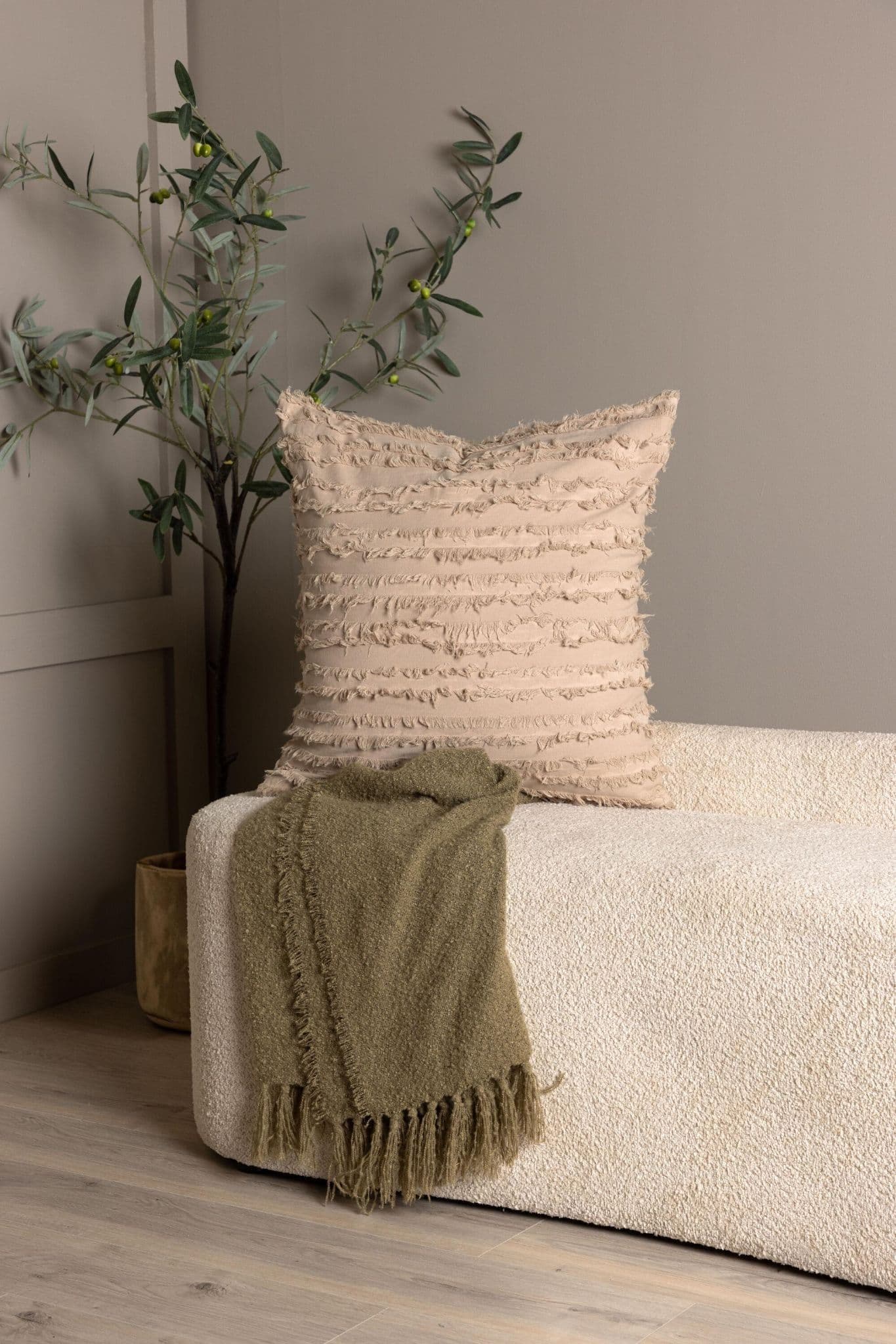 Edith Cushion Cover Cotton, White, 40X60 - Image 24