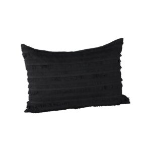 Edith Cushion Cover Cotton - Black, 60X40