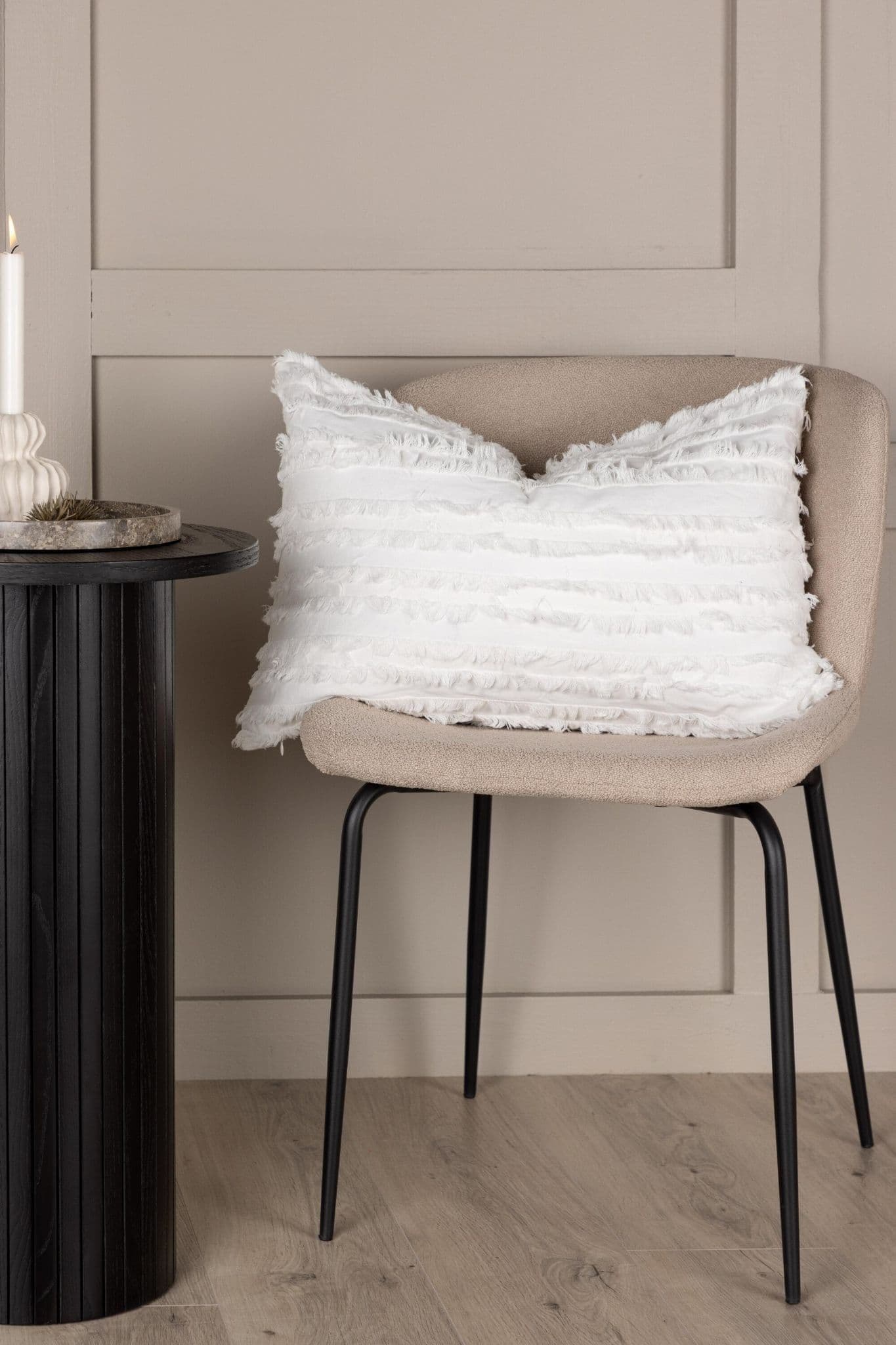 Edith Cushion Cover Cotton, White, 40X60 - Image 10