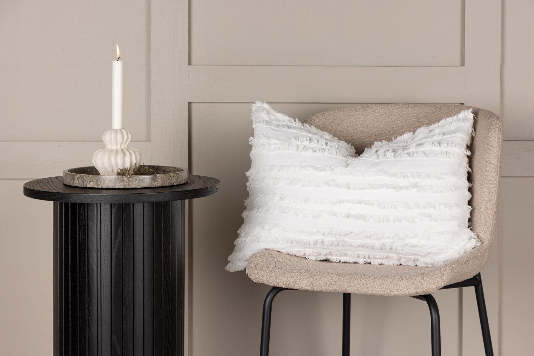 Edith Cushion Cover Cotton, White, 40X60 - Image 11