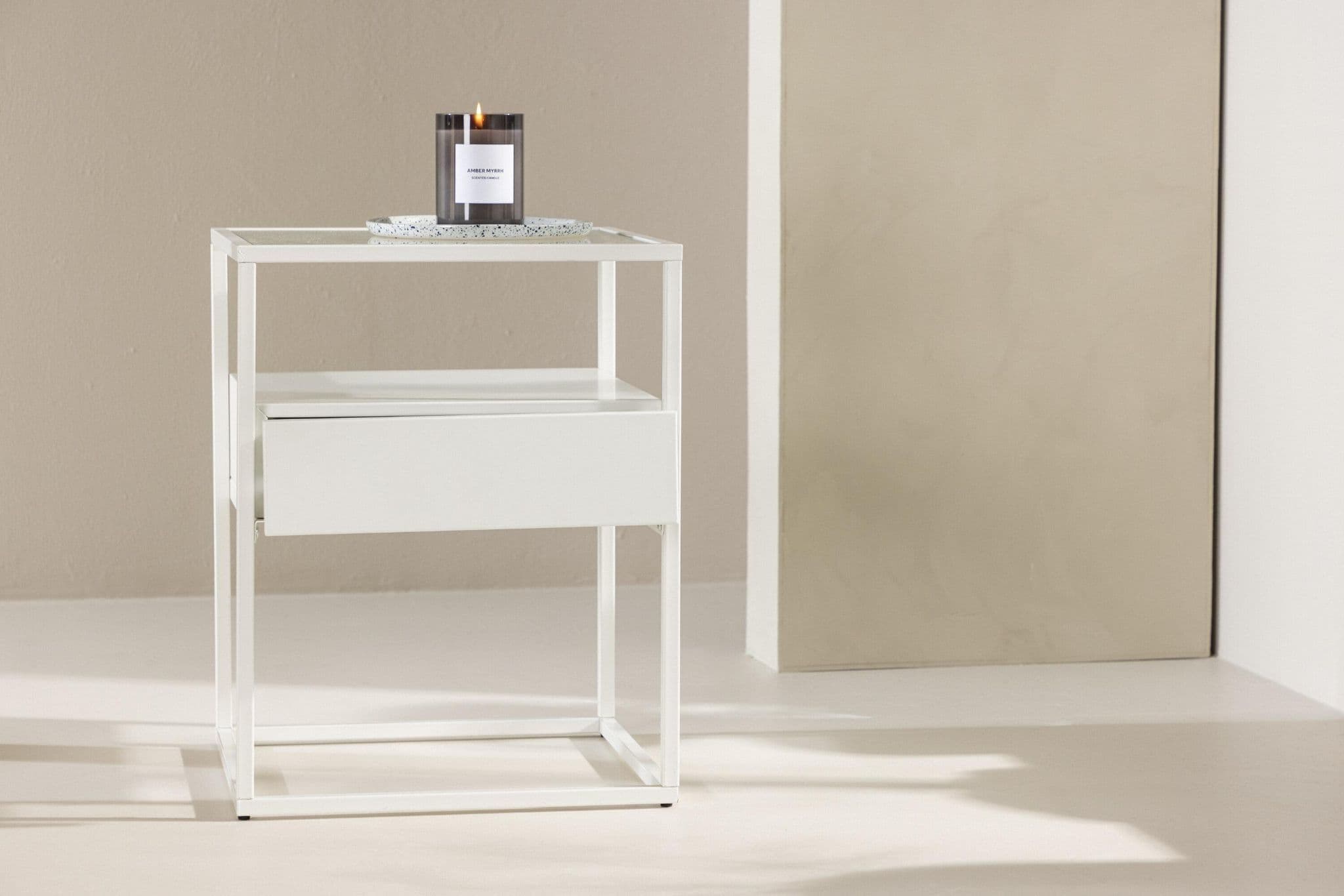 Fortaleza Side Table, White - Image 4