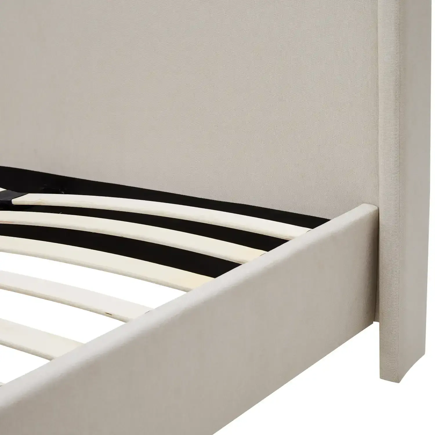 Freya Beige King Size Upholstered Bed - Image 6