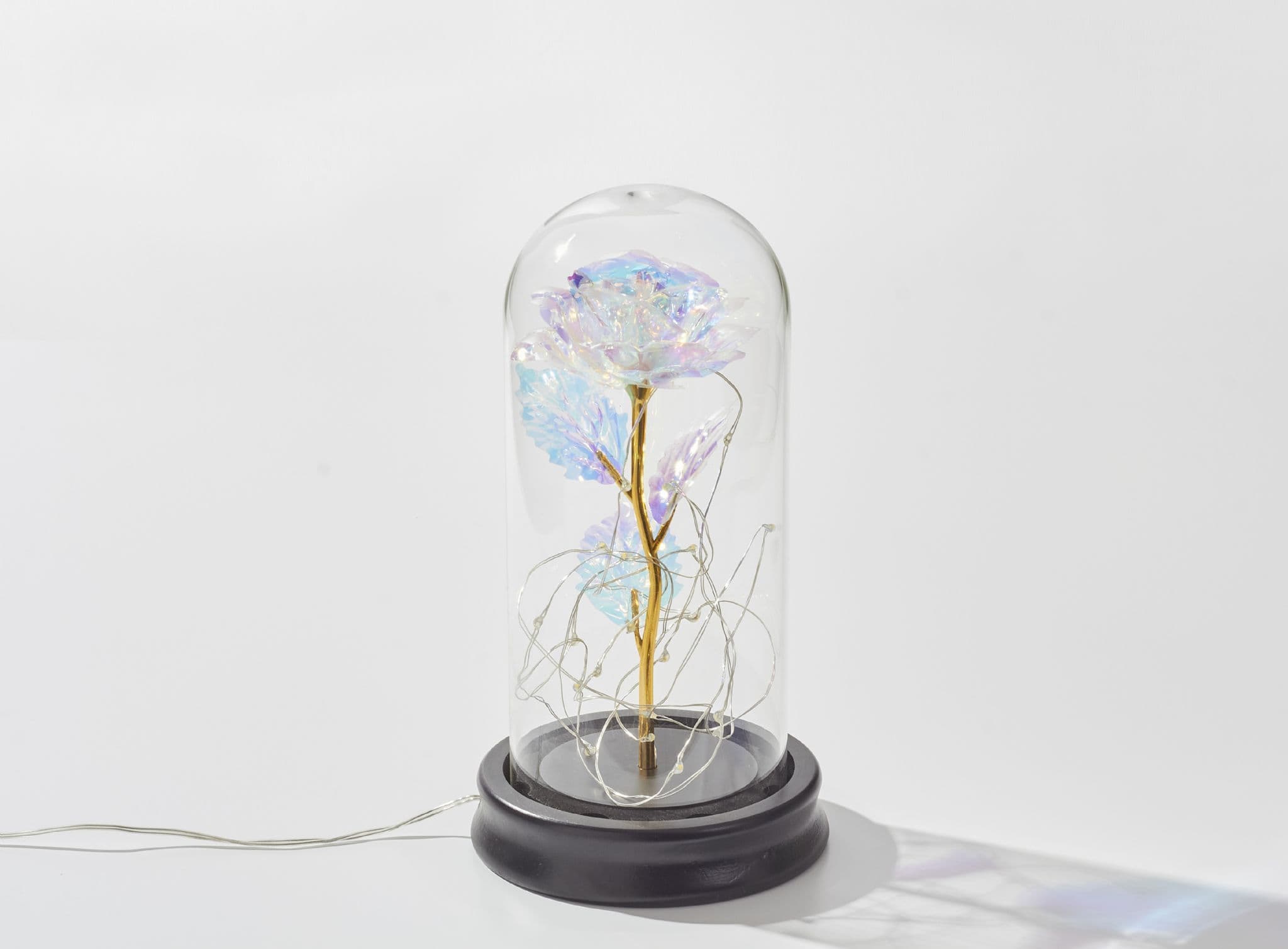 Glass Rose Plastic Table Lamps