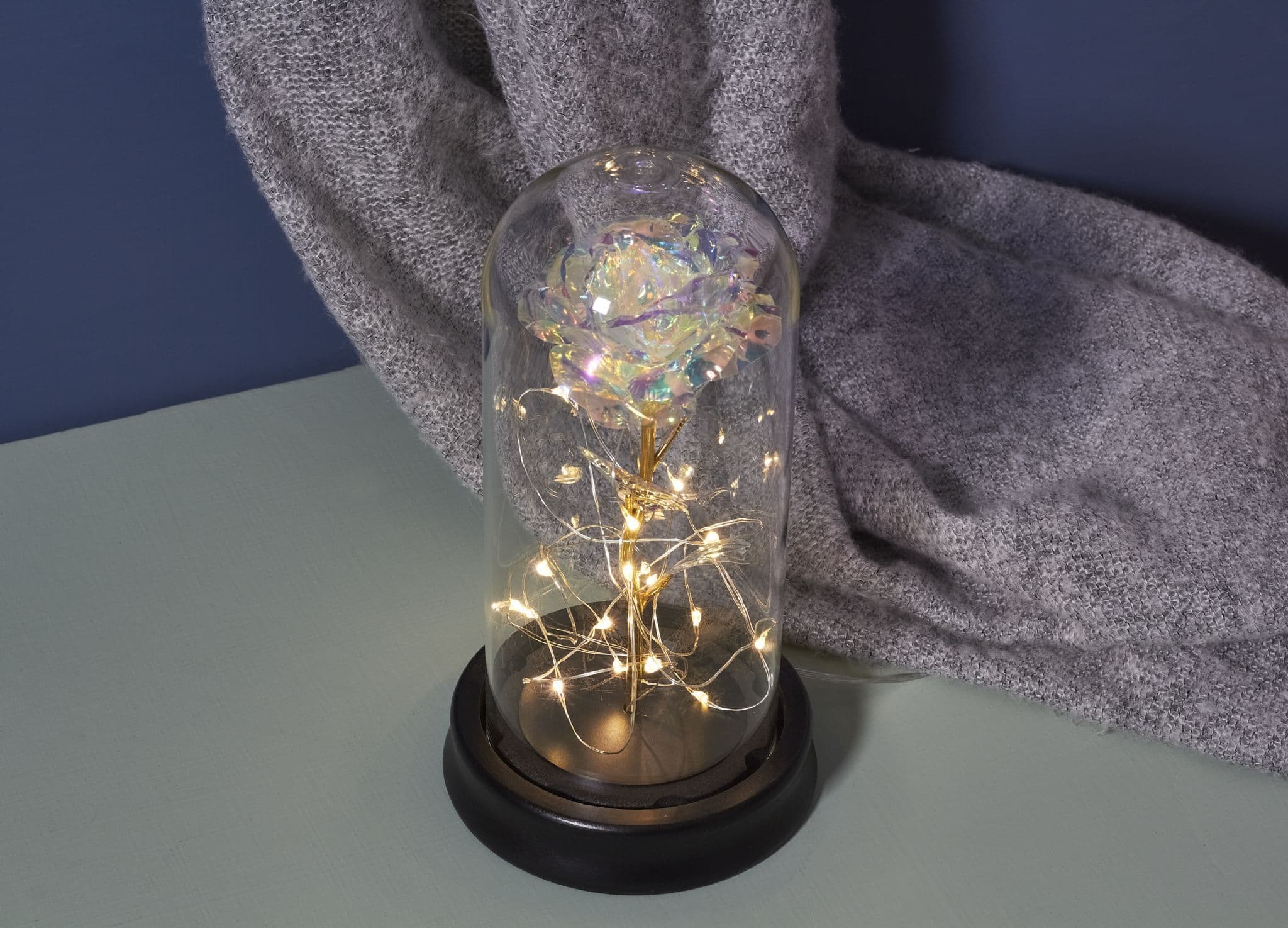 Glass Rose Plastic Table Lamps - Image 2