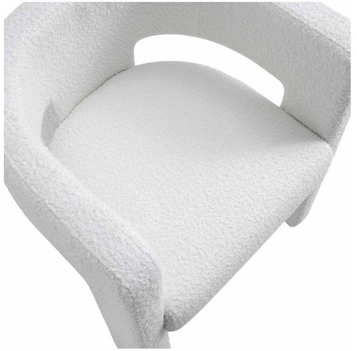 Greenwich White Boucle Dining Chair - Armchair - Image 5