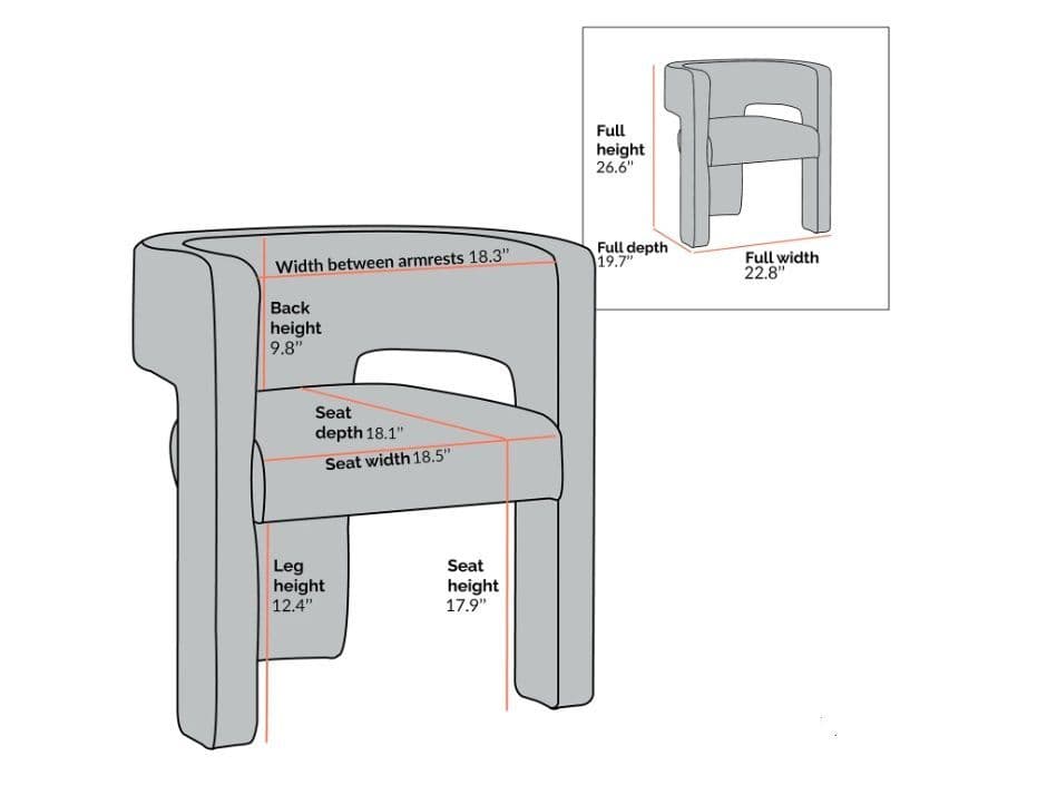 Greenwich White Boucle Dining Chair - Armchair - Image 7