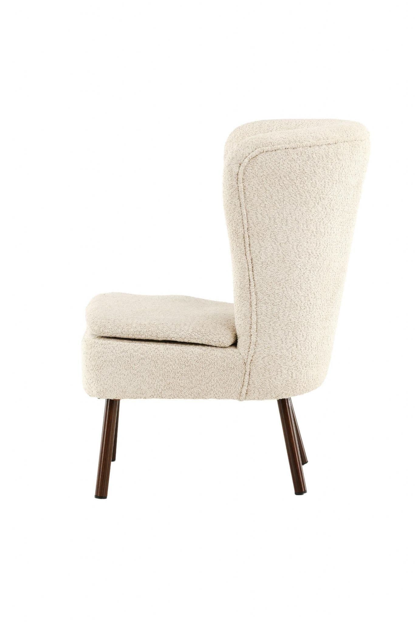 Hallso Armchair, Beige Boucle - Image 3