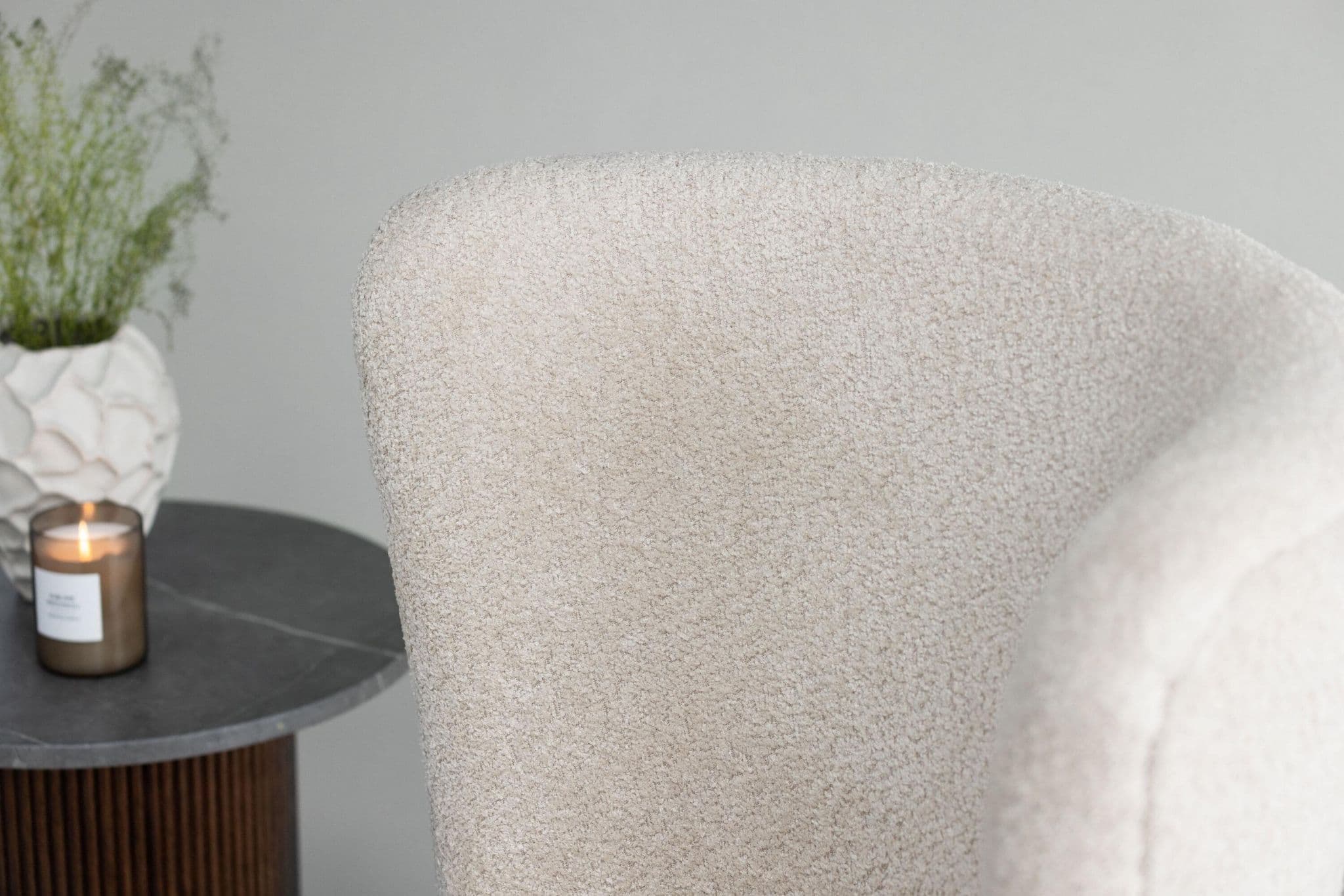 Hallso Armchair, Beige Boucle - Image 6