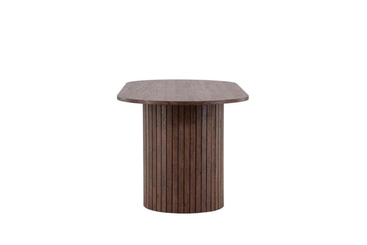 Haron Oval Dining Table, 90X200 Cm, Mocca - Image 4