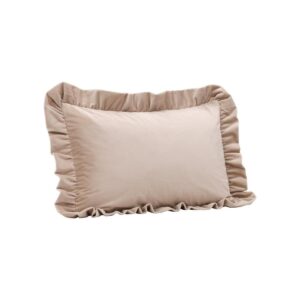 Hailey Cushion Cover Poly Velvet - Beige, 60X40