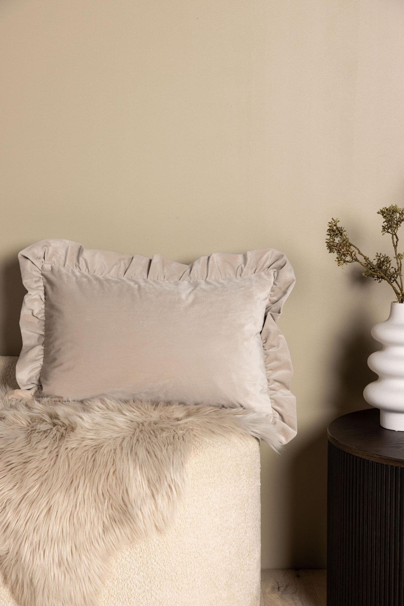 Hailey Cushion Cover Poly Velvet, Grey, 50X50 - Image 25