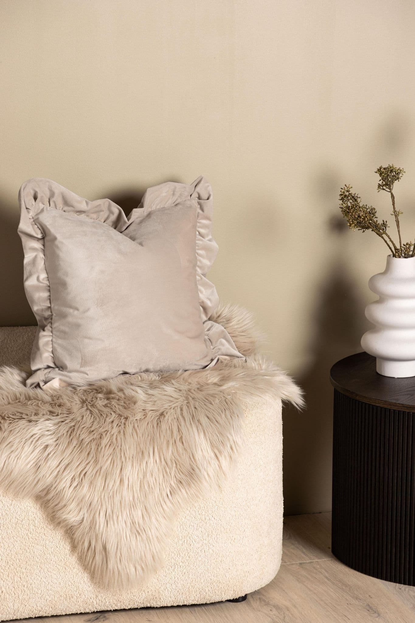 Hailey Cushion Cover Poly Velvet, Grey, 50X50 - Image 30