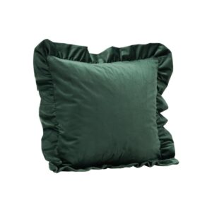Hailey Cushion Cover Poly Velvet - Green, 50X50