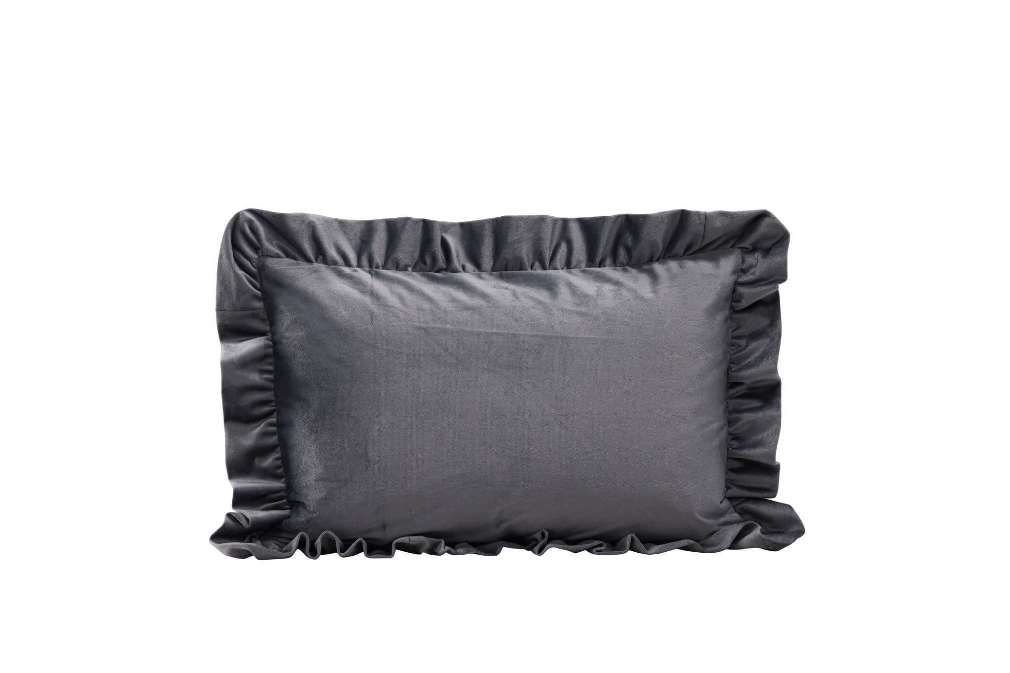 Hailey Cushion Cover Poly Velvet, Grey, 50X50 - Image 57