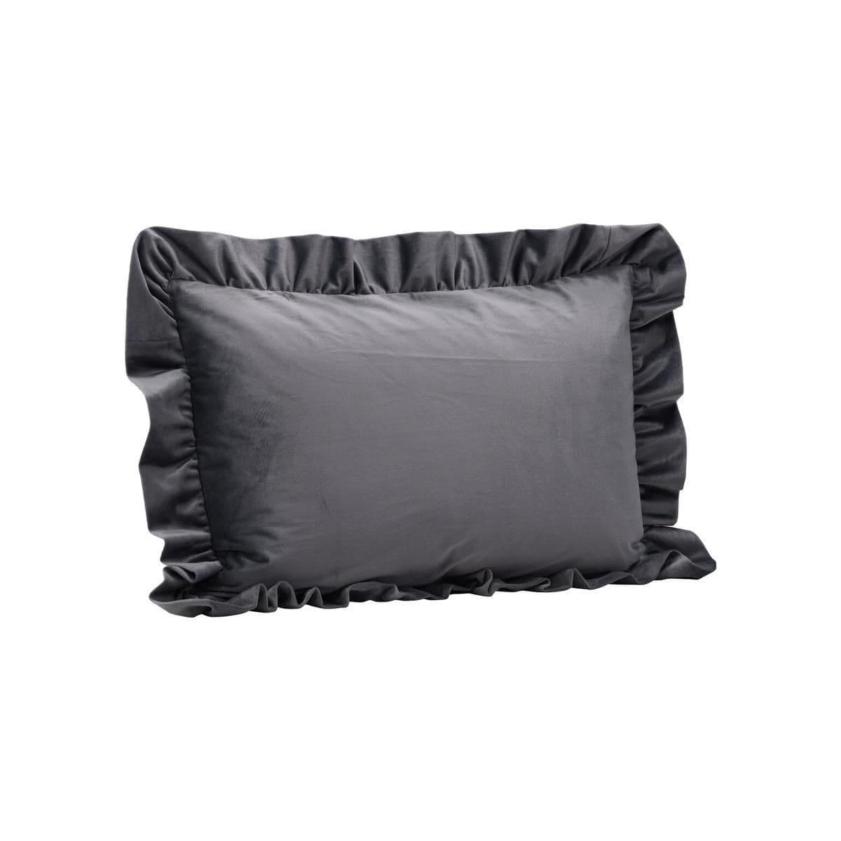 Hailey Cushion Cover Poly Velvet, Grey, 50X50 - Image 8