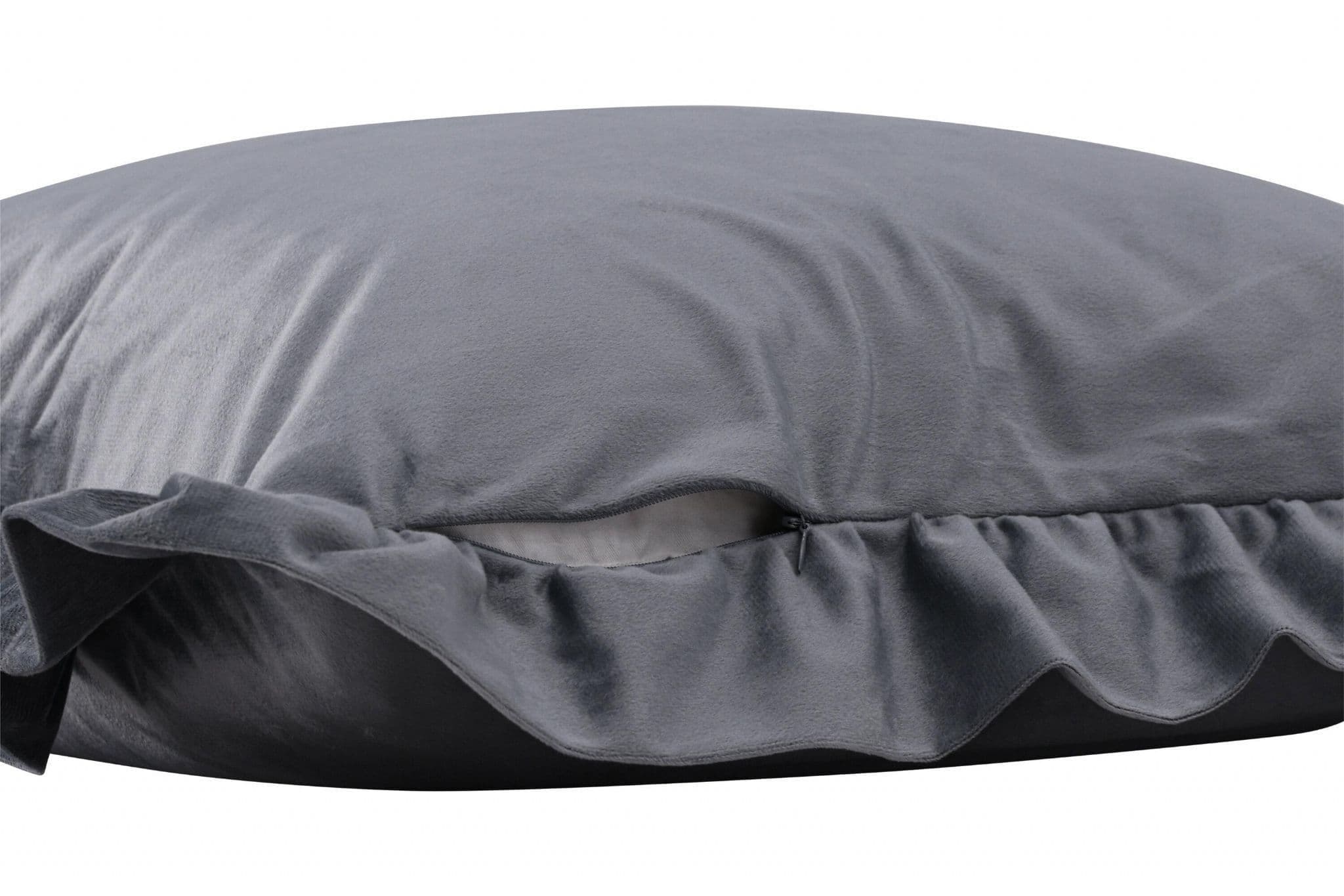 Hailey Cushion Cover Poly Velvet, Grey, 50X50 - Image 59