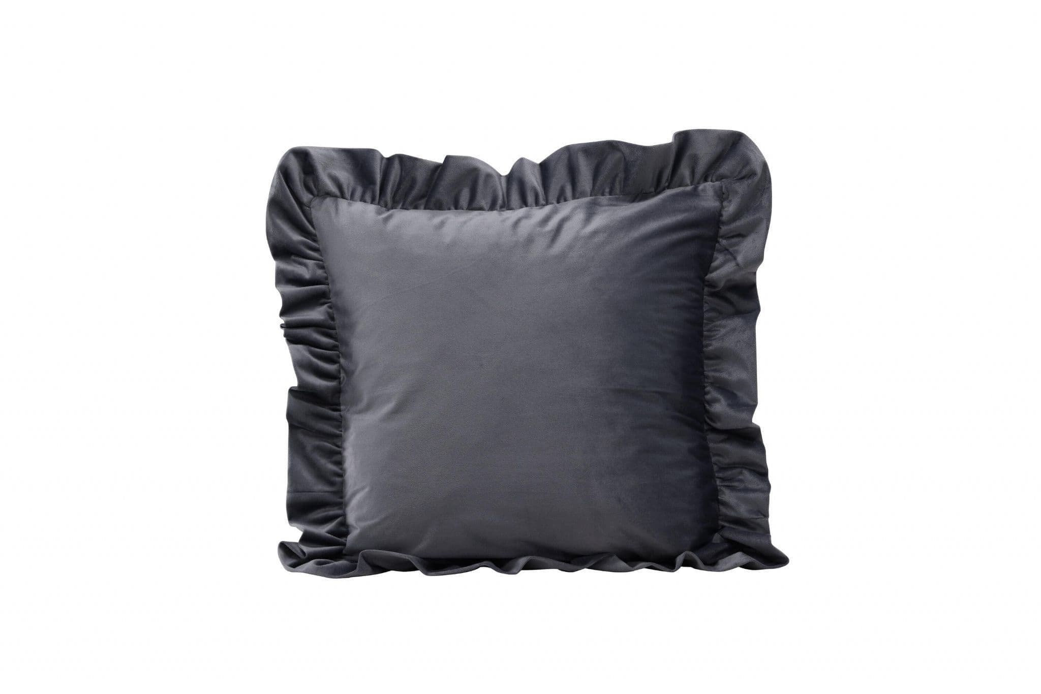 Hailey Cushion Cover Poly Velvet, Grey, 50X50 - Image 15