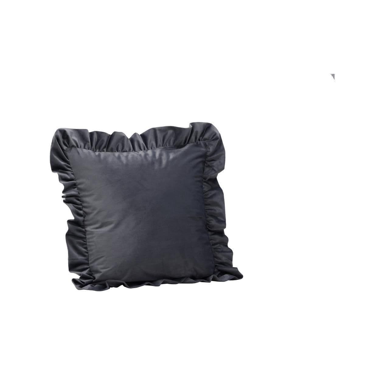 Hailey Cushion Cover Poly Velvet, Grey, 50X50