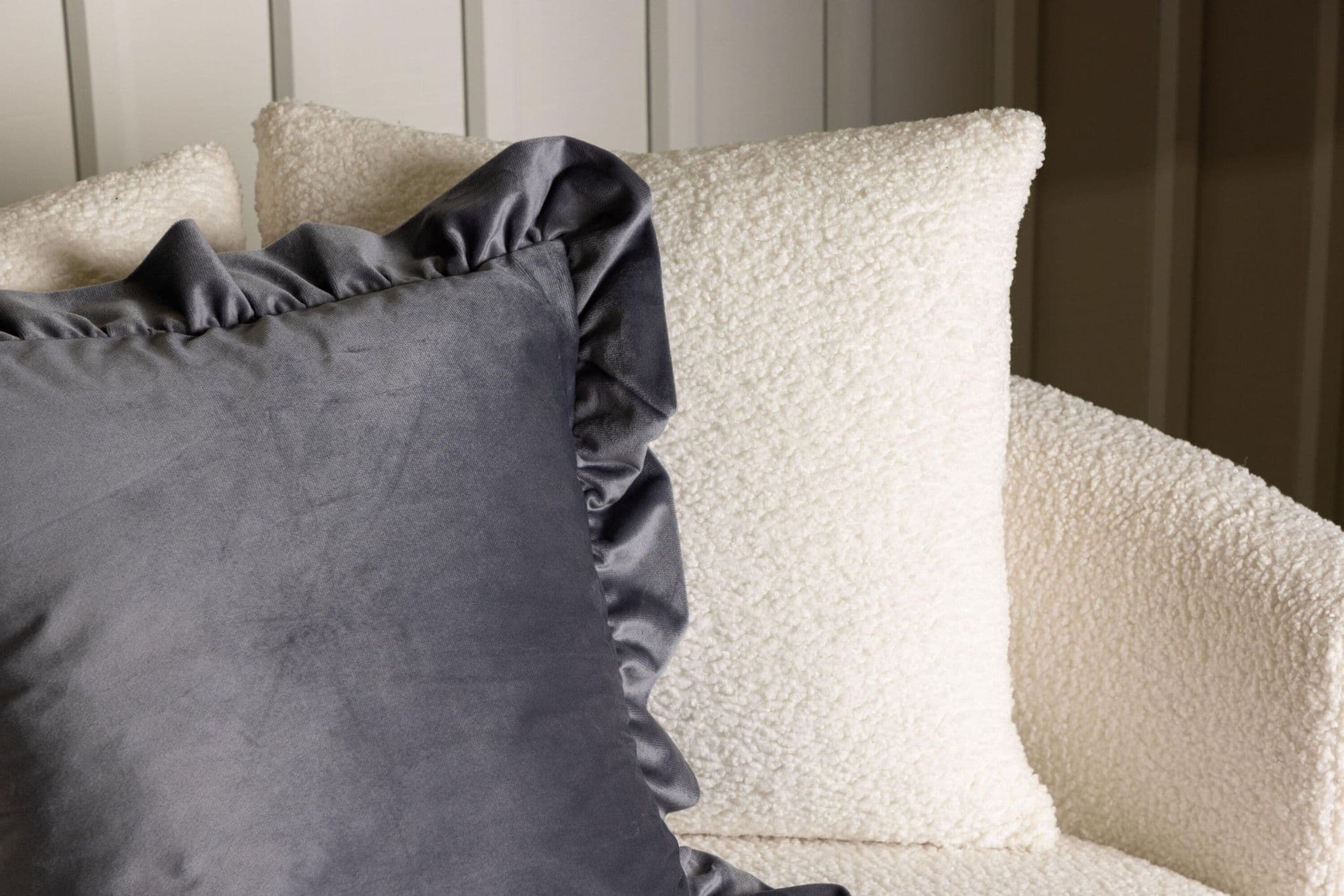 Hailey Cushion Cover Poly Velvet, Grey, 50X50 - Image 20