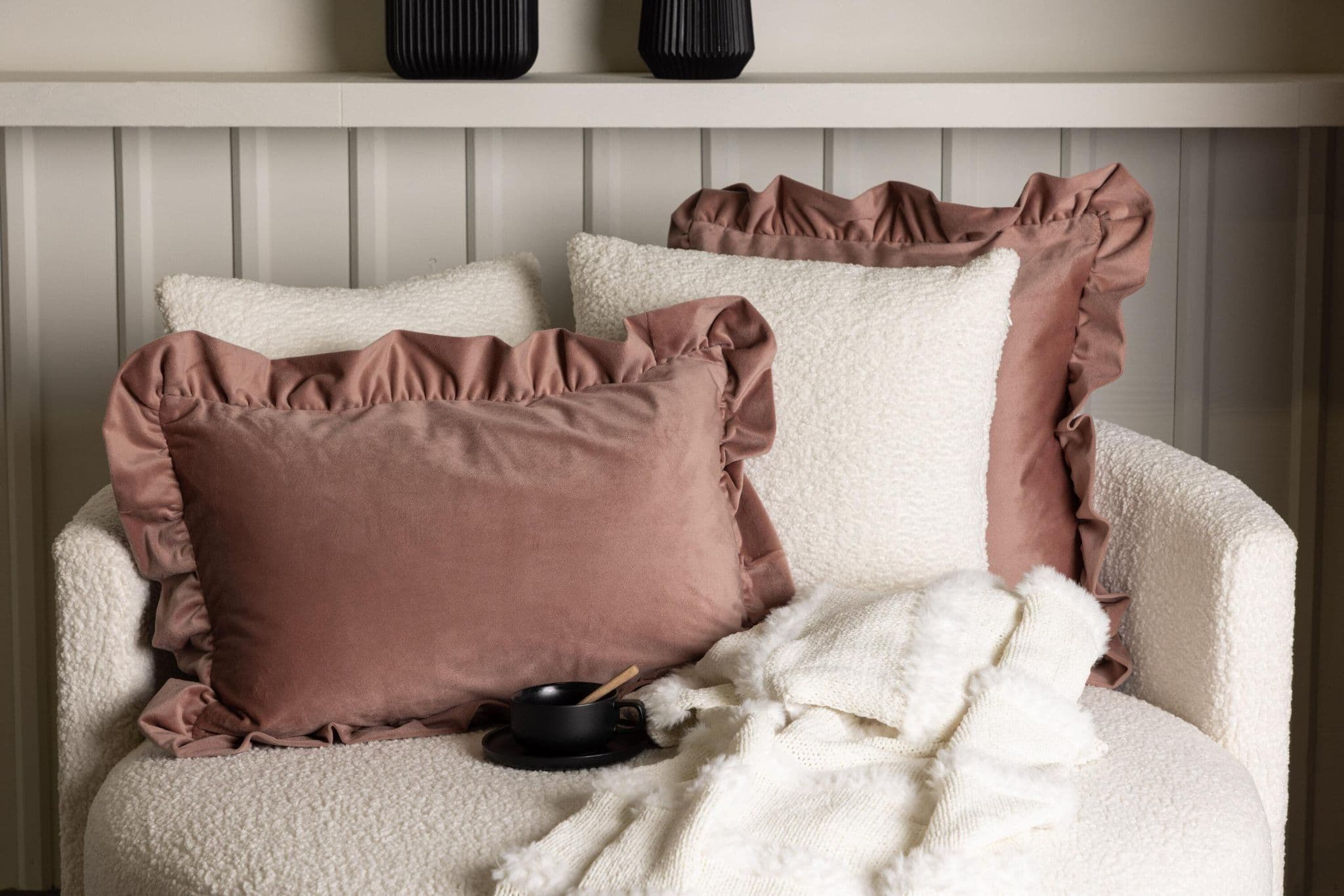 Hailey Cushion Cover Poly Velvet, Grey, 50X50 - Image 69