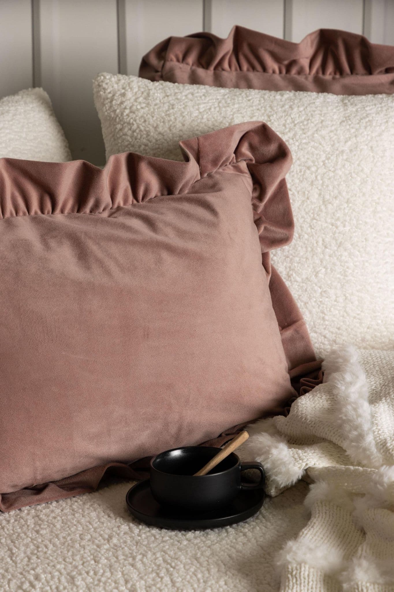 Hailey Cushion Cover Poly Velvet, Grey, 50X50 - Image 72