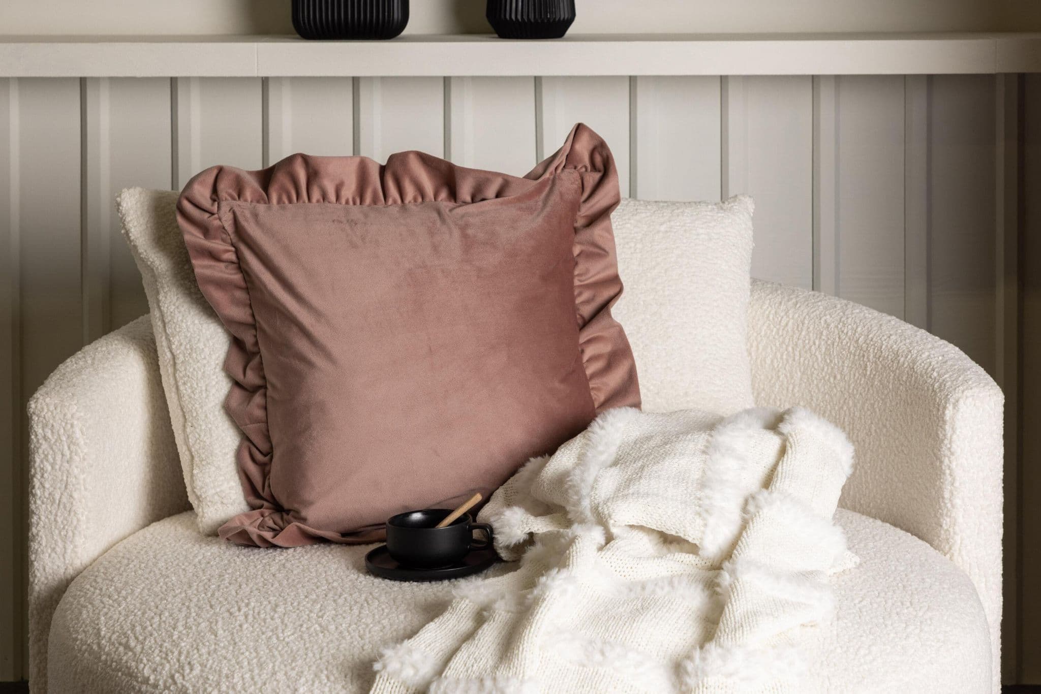 Hailey Cushion Cover Poly Velvet, Grey, 50X50 - Image 79