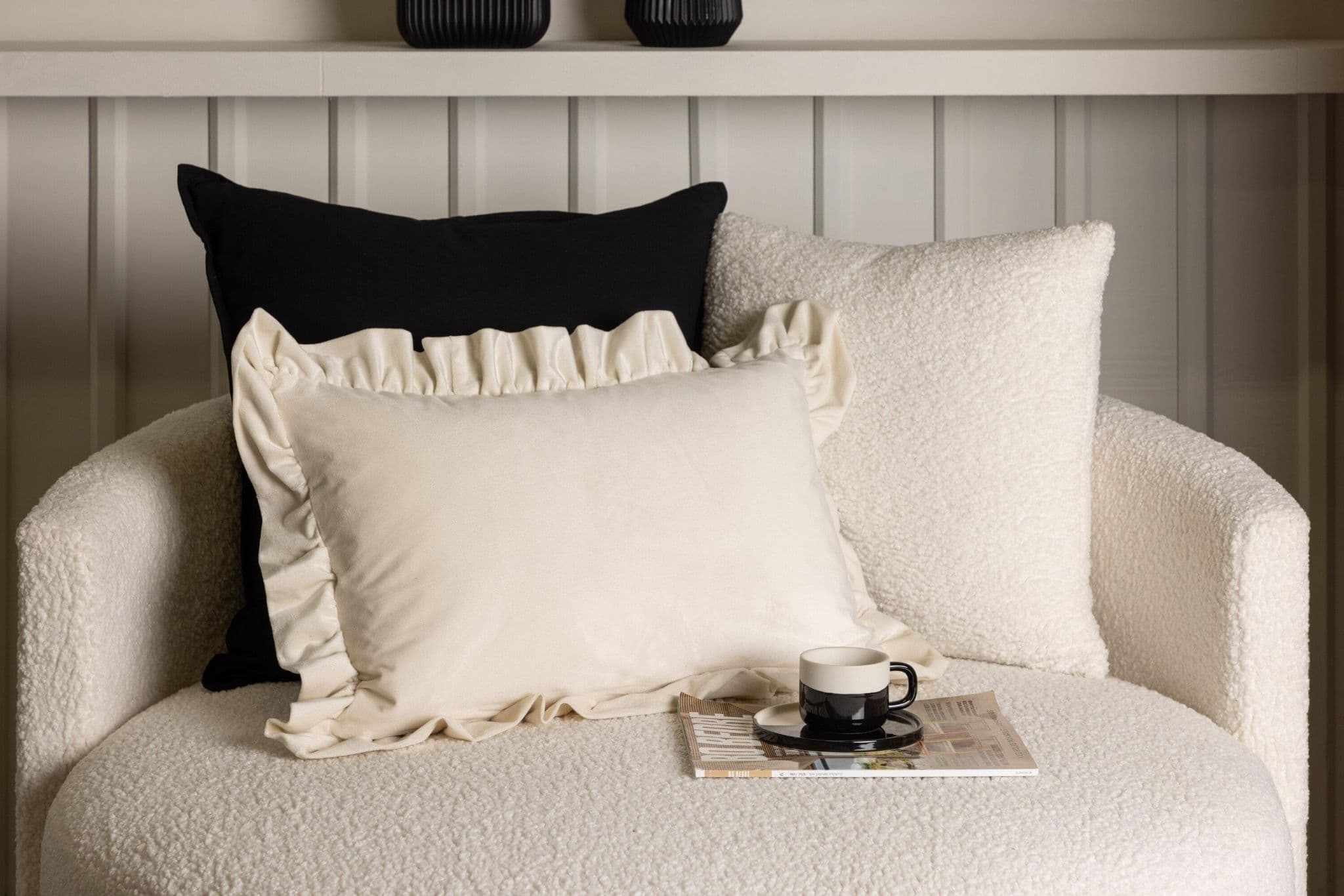 Hailey Cushion Cover Poly Velvet, Grey, 50X50 - Image 81