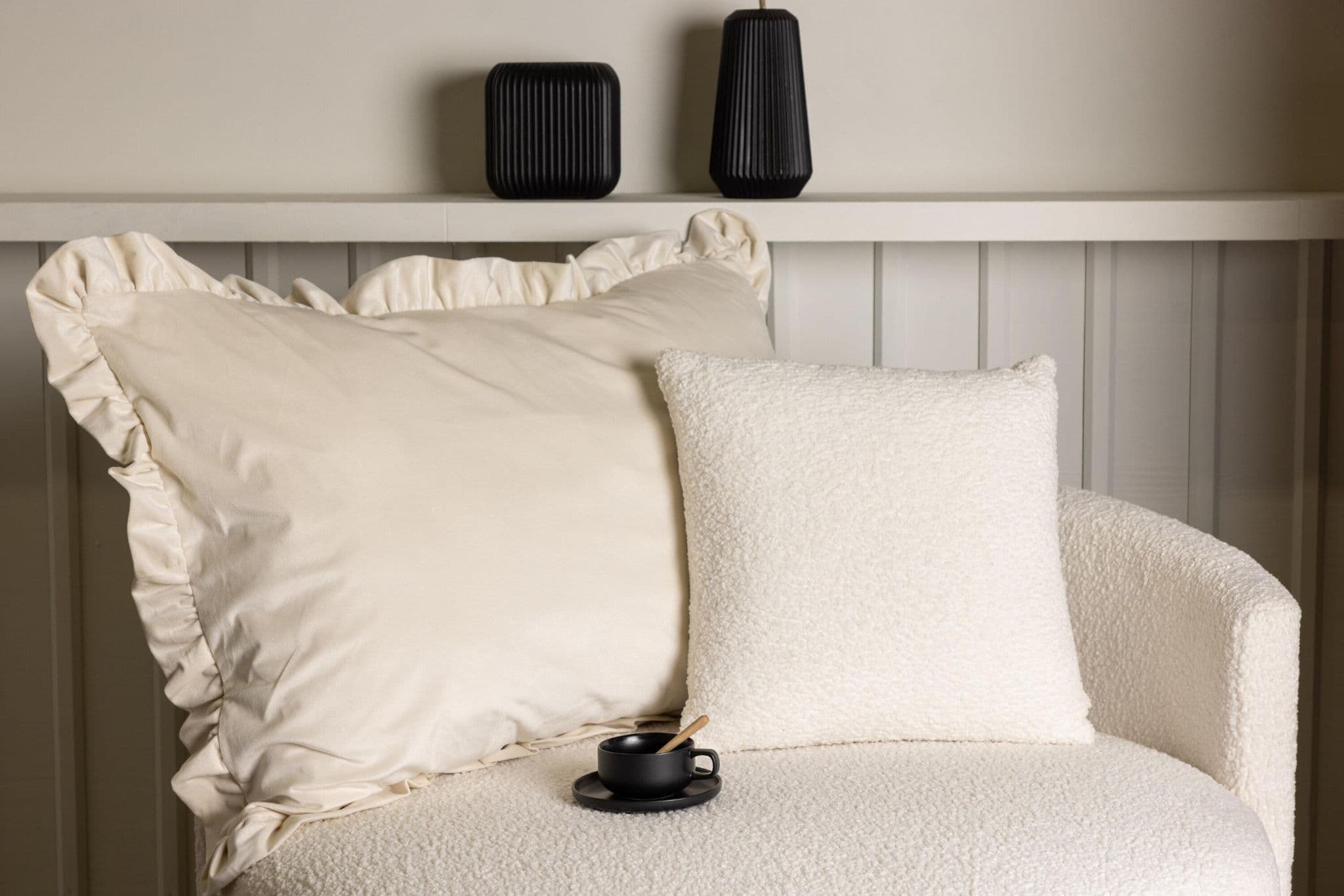 Hailey Cushion Cover Poly Velvet, Grey, 50X50 - Image 94