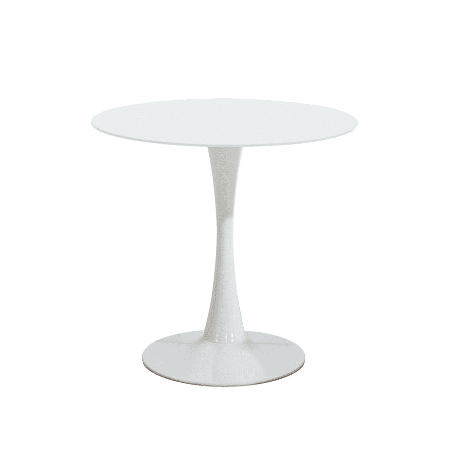 Heyden White Round Mdf Dining Table - 80Cm