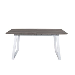 Inca Extention Table - Black Top / Black Legs - Grey