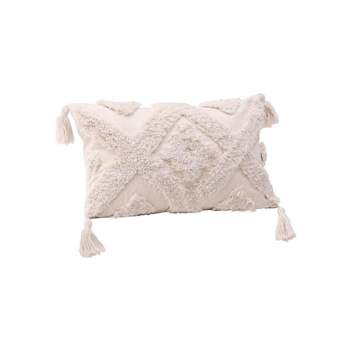 Jasmine Cushion Cover Polycotton, Offwhite, 30X50
